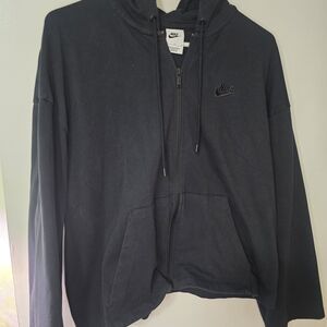 Nike Black Full-Zip Hooded Sweatshirt